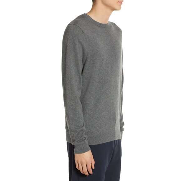 NWT NORDSTROM Men's Size 2XL Cotton & Cashmere Blend Crewneck Sweater Grey - Picture 3 of 12